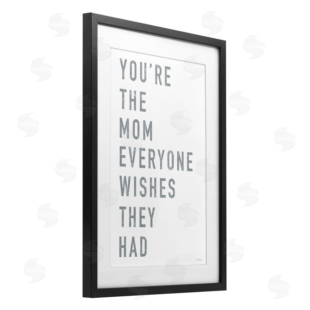 Elizabeth Tyndall Mother Appreciation Quote Black Framed Print Under Glass Wall Art
