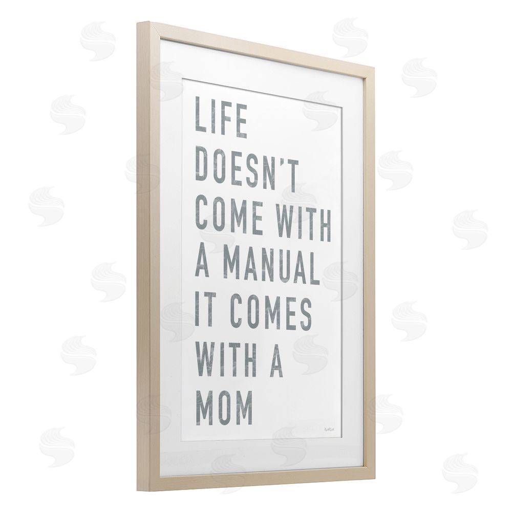 Elizabeth Tyndall Life Manual Is Mom Birch Framed Print Under Glass Wall Art