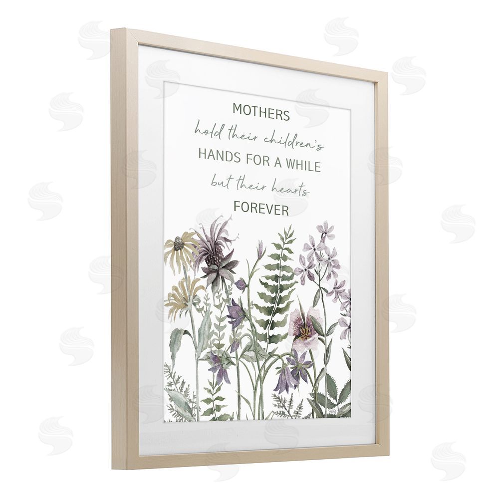 Cindy Jacobs Mother's Hold Parenting Sentiment Birch Framed Print Under Glass Wall Art