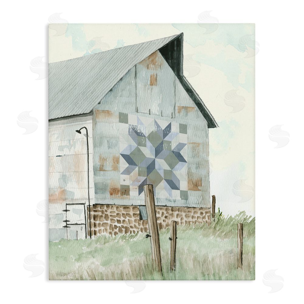 Cindy Jacobs Pickel's Barn Quilt Stretched Canvas Wall Art Print