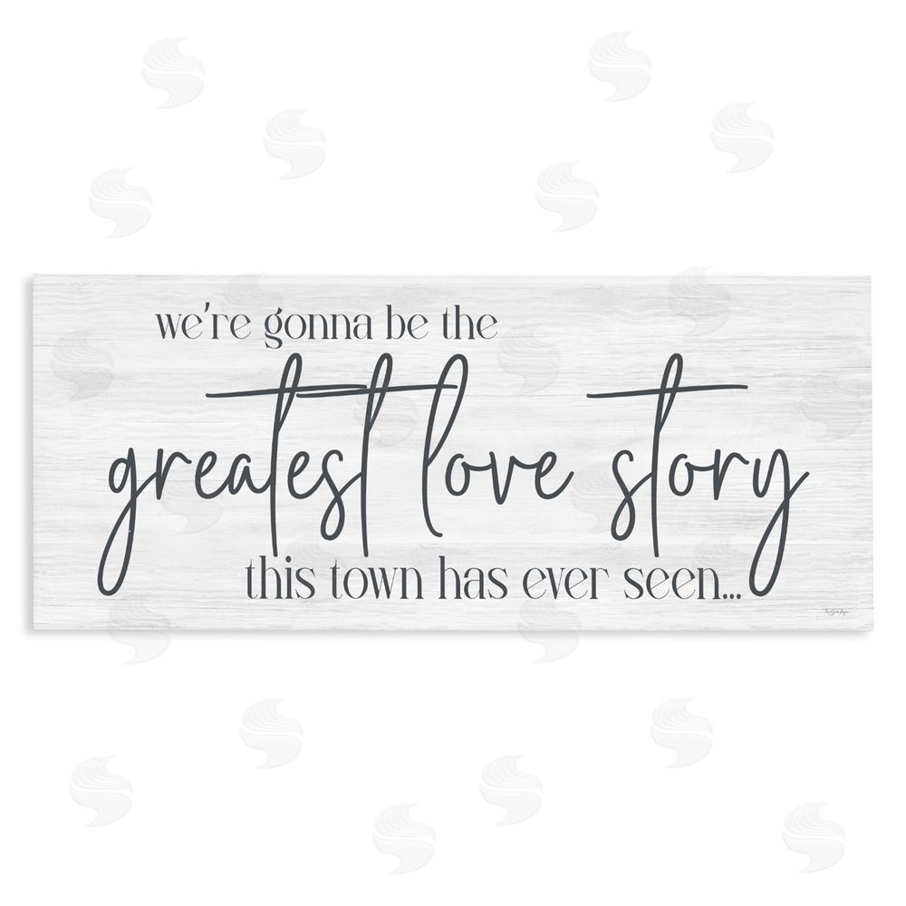 Susie Boyer Greatest Love Story Message Stretched Canvas Wall Art Print