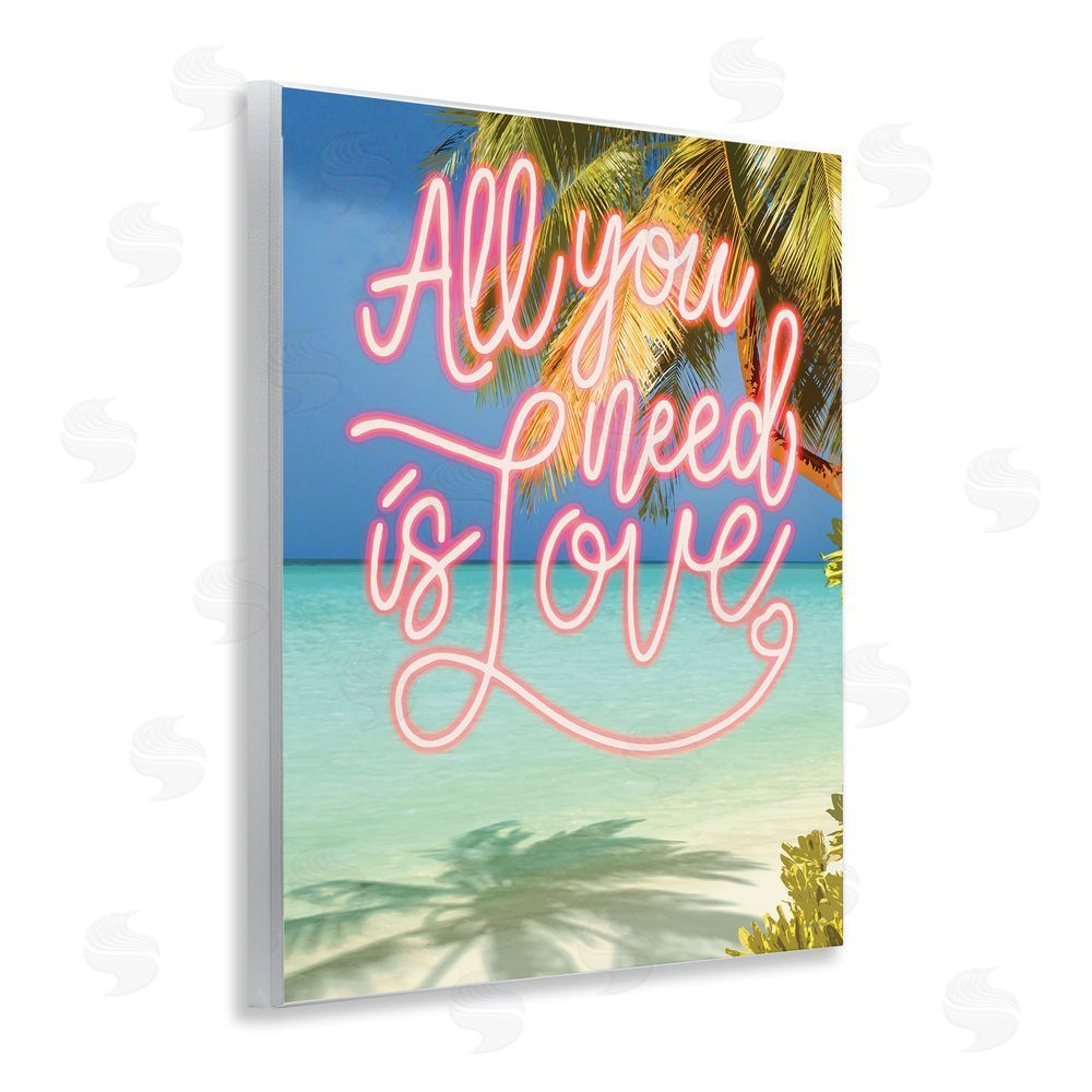 Amber Sterling Tropical All You Need Is Love Wall Plaque Art Print