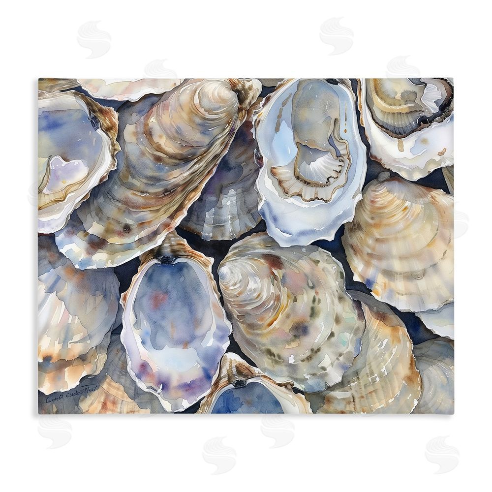 Heidi Kuntz Oyster Shellabration Pile Stretched Canvas Wall Art Print