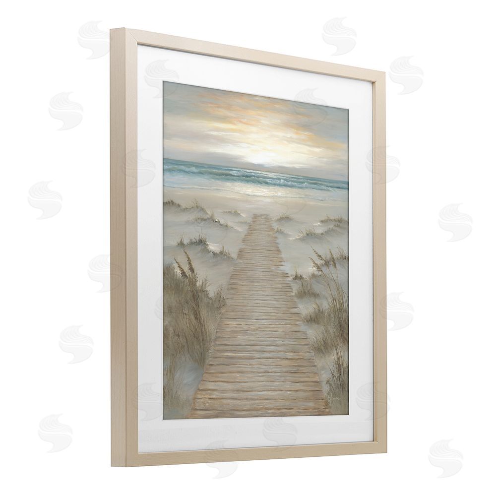 Georgia Janisse The Path Towards Sunrise Birch Framed Print Under Glass Wall Art