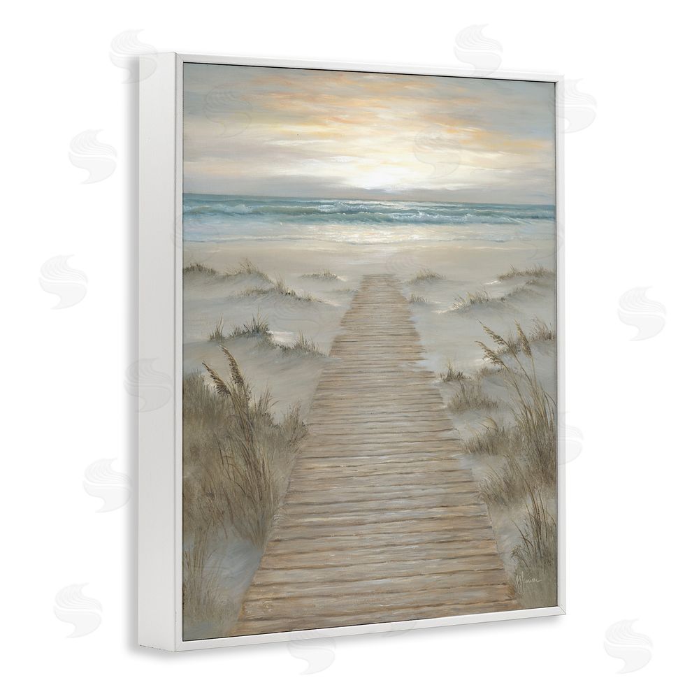 Georgia Janisse The Path Towards Sunrise White Framed Giclee Wall Art Print