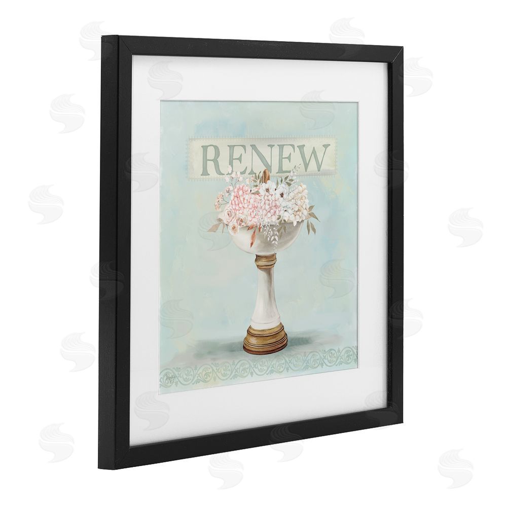Mollie B. Renew Floral Sink Black Framed Print Under Glass Wall Art