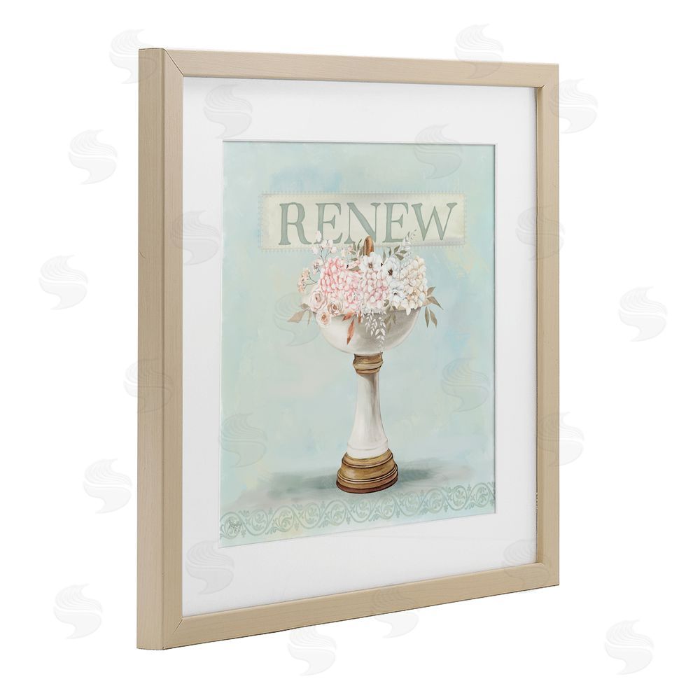 Mollie B. Renew Floral Sink Birch Framed Print Under Glass Wall Art