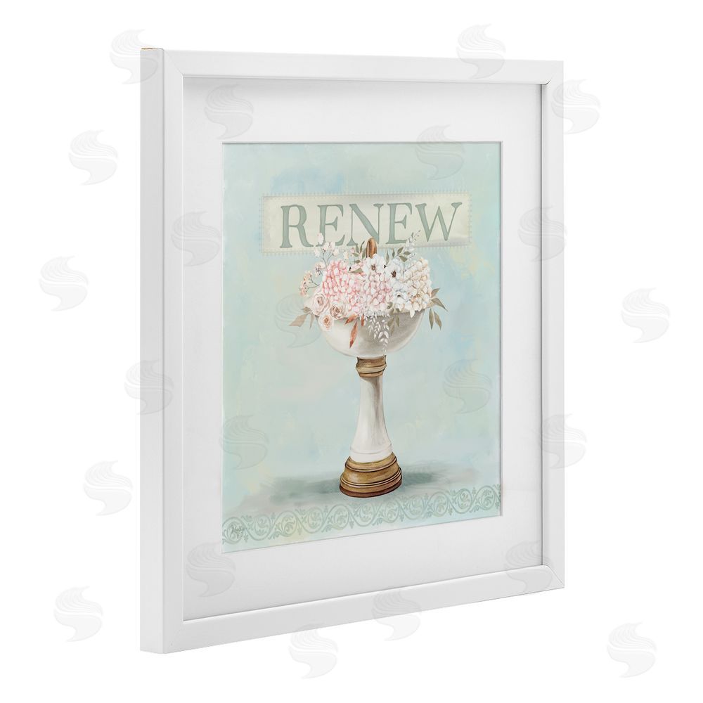 Mollie B. Renew Floral Sink White Framed Print Under Glass Wall Art