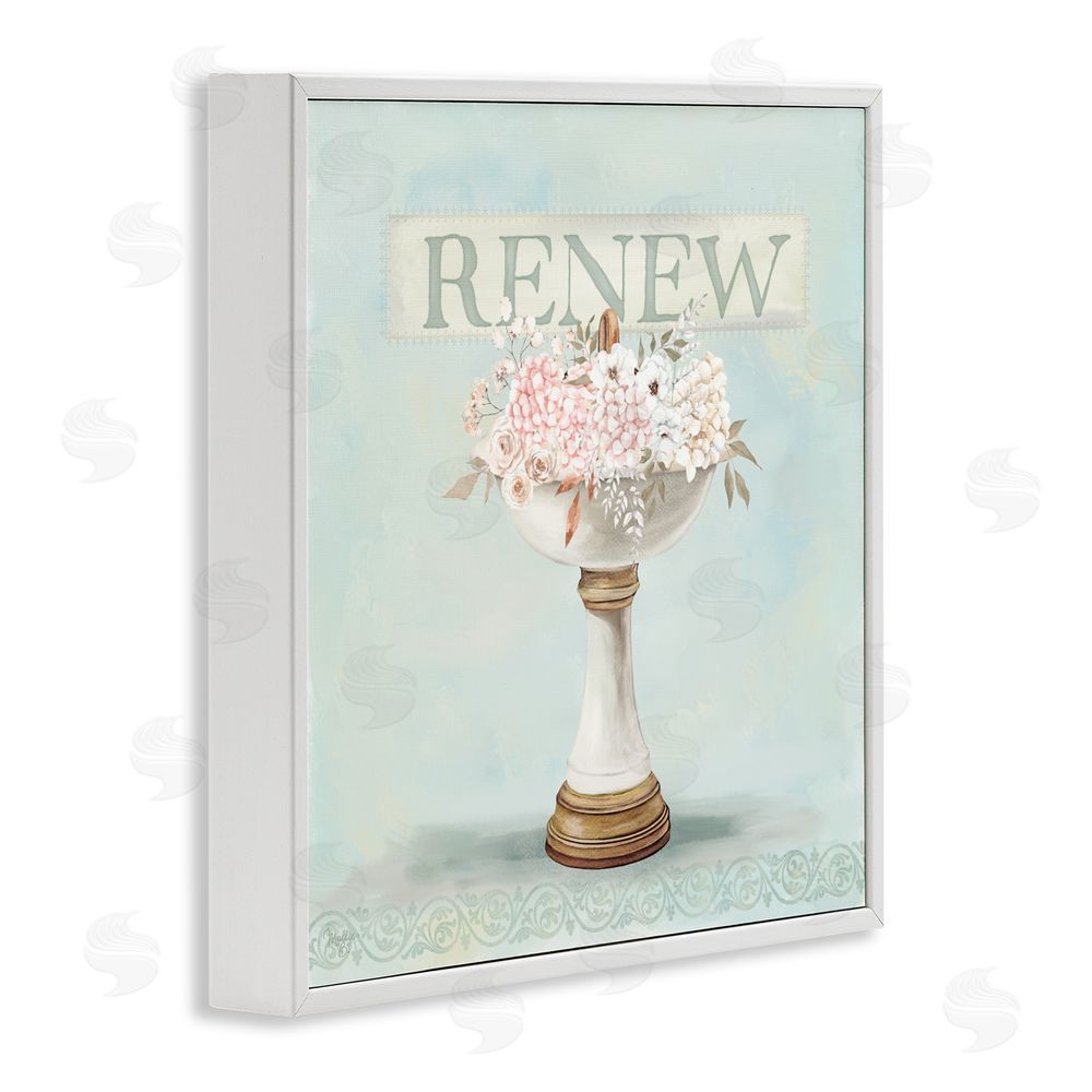 Mollie B. Renew Floral Sink White Framed Giclee Wall Art Print