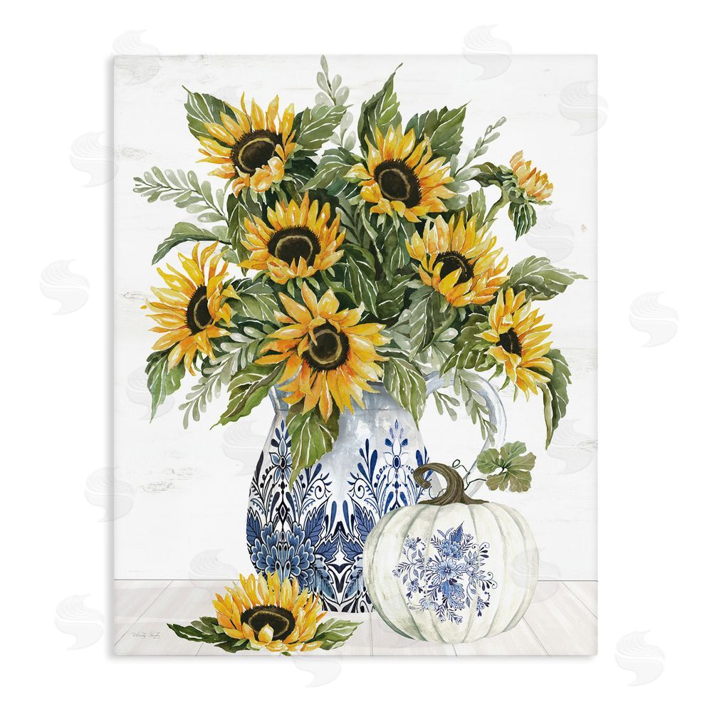 Cindy Jacobs Imperial Autumn Sunflowers Stretched Canvas Wall Art Print