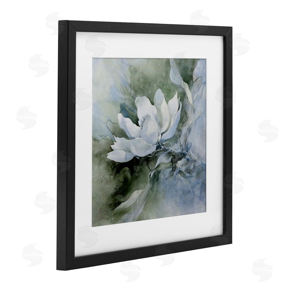Svetlana Aleynikova Fluid Whimsical Flower Black Framed Print Under Glass Wall Art