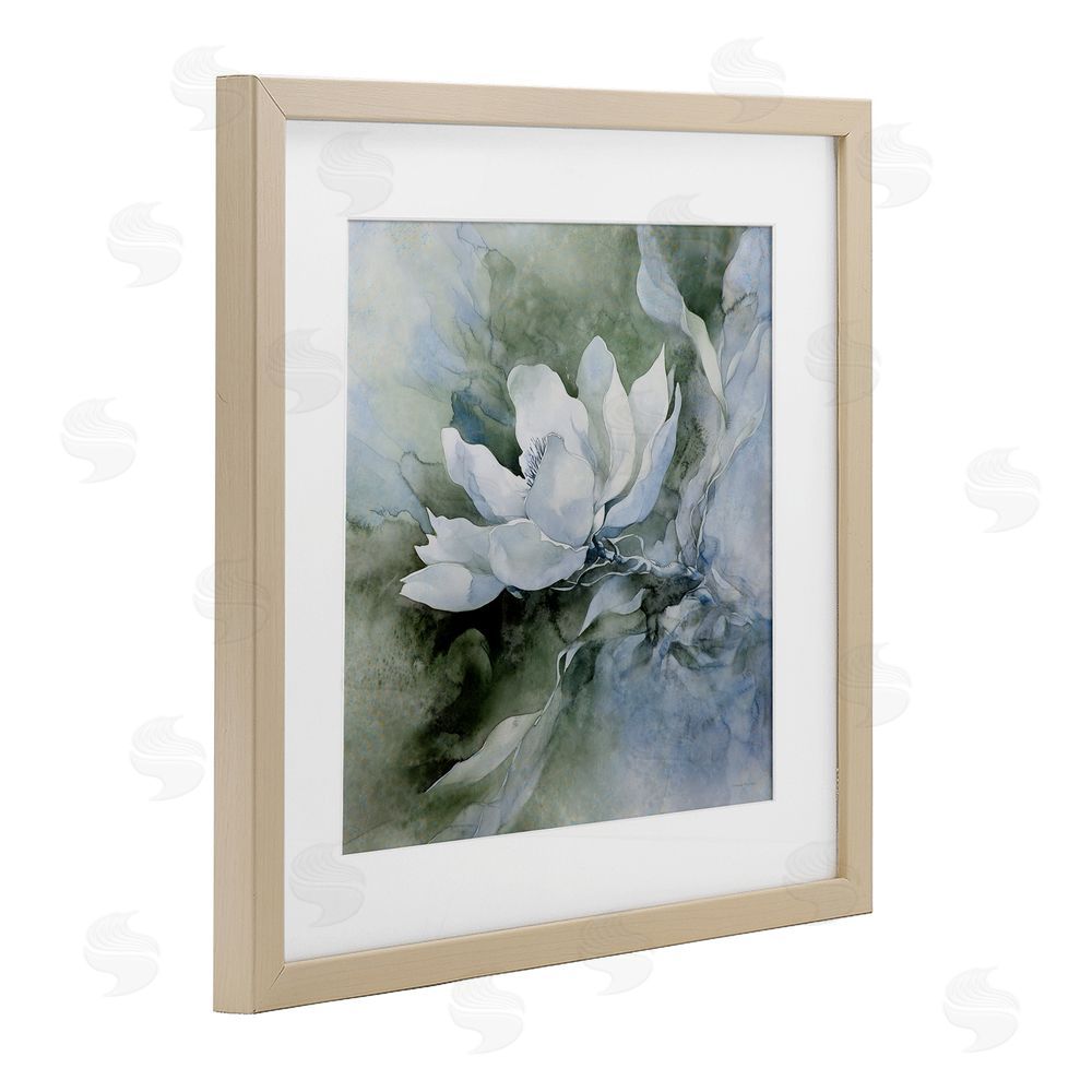 Svetlana Aleynikova Fluid Whimsical Flower Birch Framed Print Under Glass Wall Art