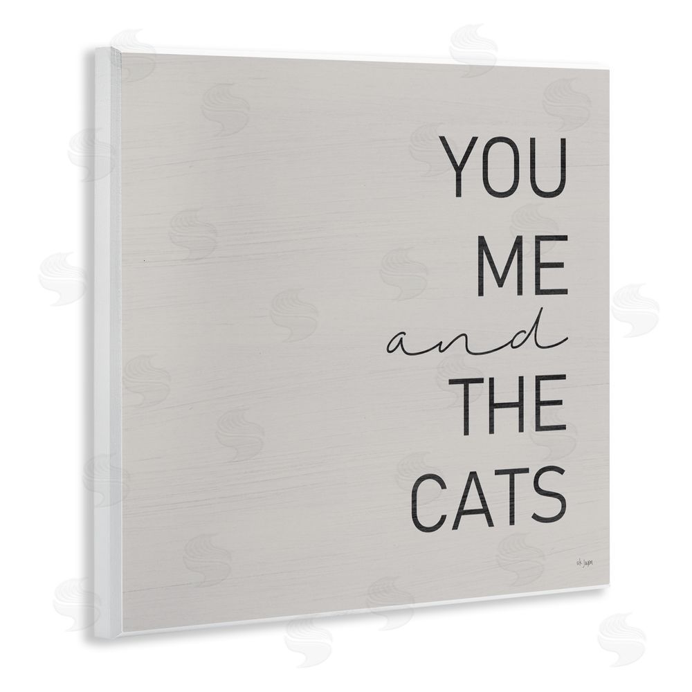Jaxn Blvd. Minimal You Me & Cats Wall Plaque Art Print