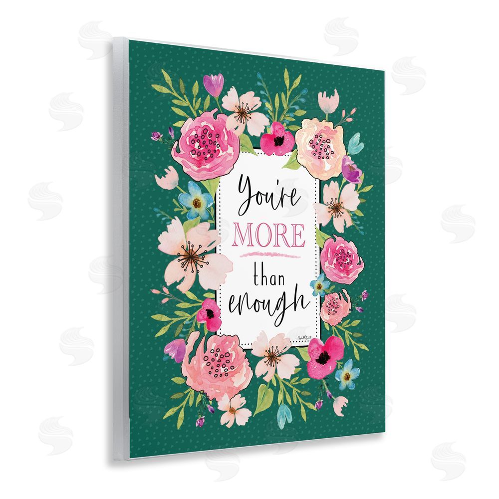Elizabeth Tyndall More Than Enough with Florals Wall Plaque Art Print
