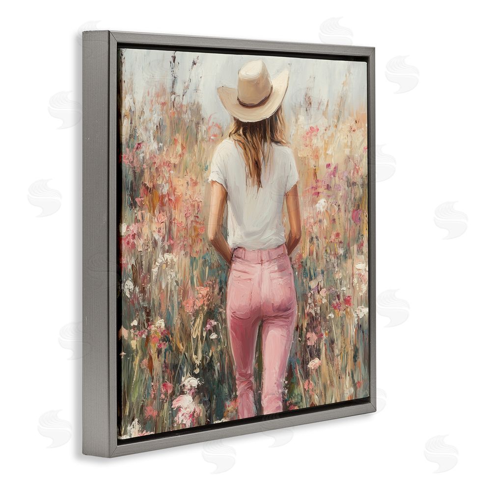 Heidi Kuntz Moment Of Peace Gray Floating Frame Canvas Wall Art Print