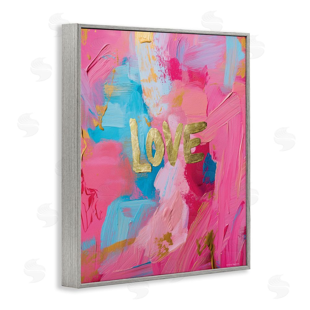 Svetlana Aleynikova Glam Love In Motion Gray Framed Giclee Wall Art Print