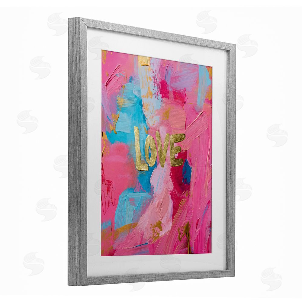 Svetlana Aleynikova Glam Love In Motion Gray Framed Print Under Glass Wall Art
