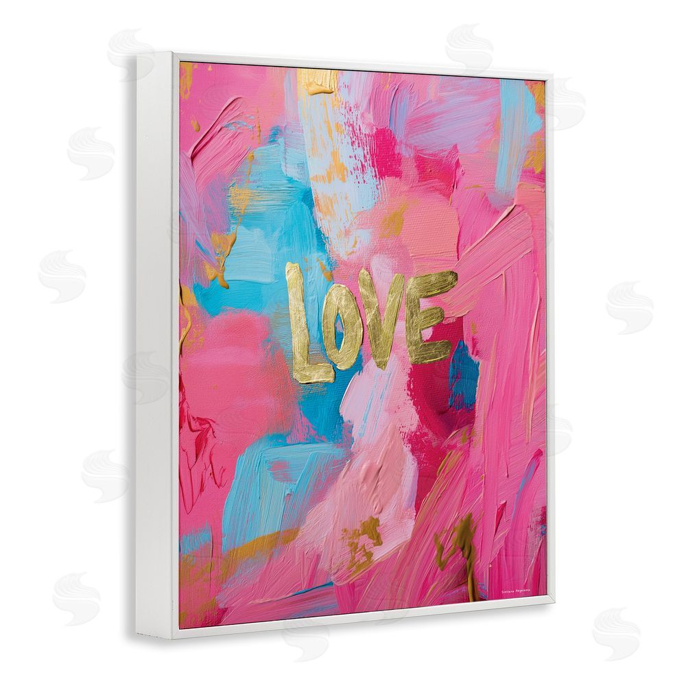 Svetlana Aleynikova Glam Love In Motion White Framed Giclee Wall Art Print