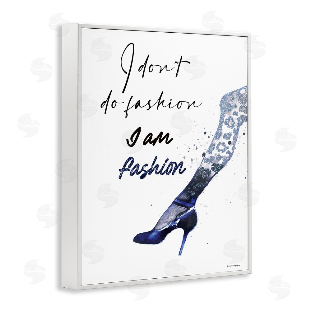 Svetlana Aleynikova Trendy I Am Fashion White Framed Giclee Wall Art Print