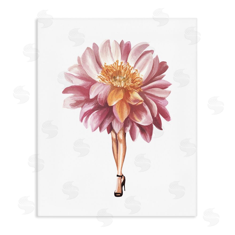 Svetlana Aleynikova Glam Floral Walkway Stretched Canvas Wall Art Print