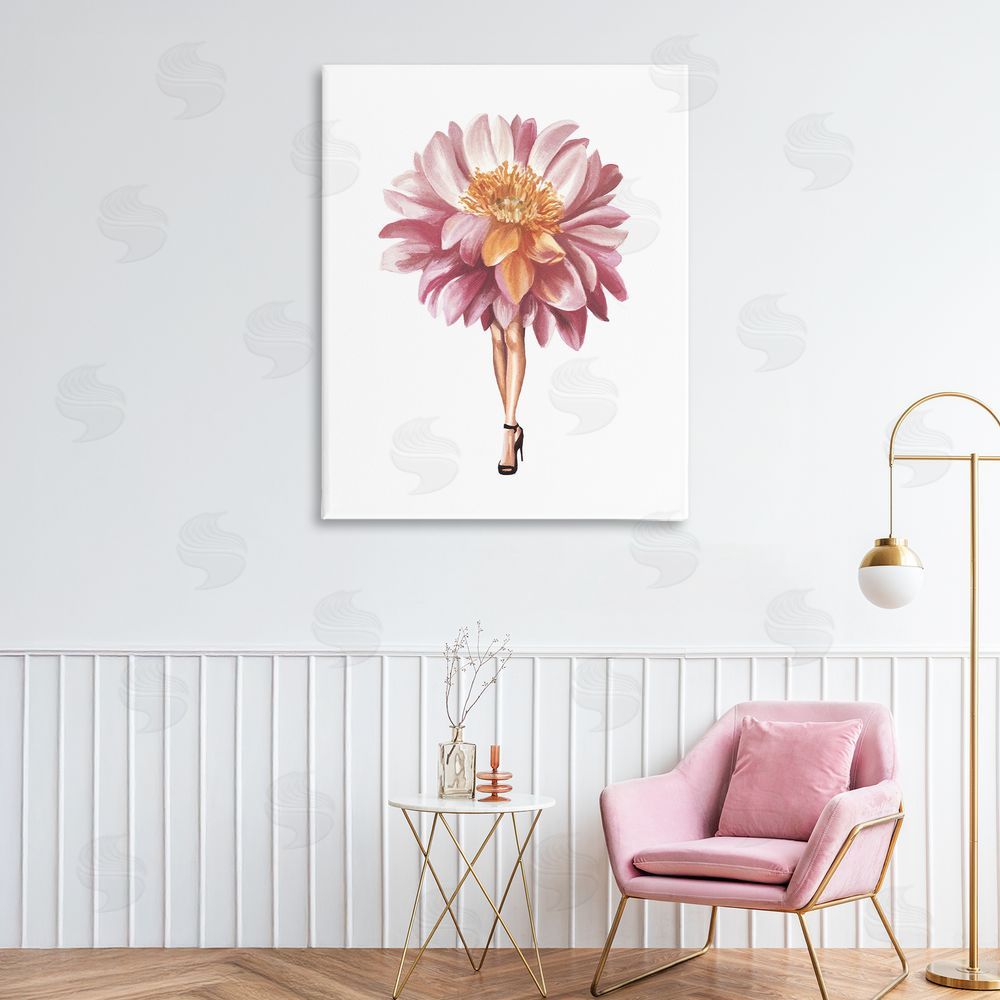 Svetlana Aleynikova Glam Floral Walkway Canvas Wall Art Print in Room