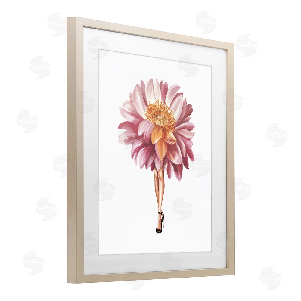 Svetlana Aleynikova Glam Floral Walkway Birch Framed Print Under Glass Wall Art
