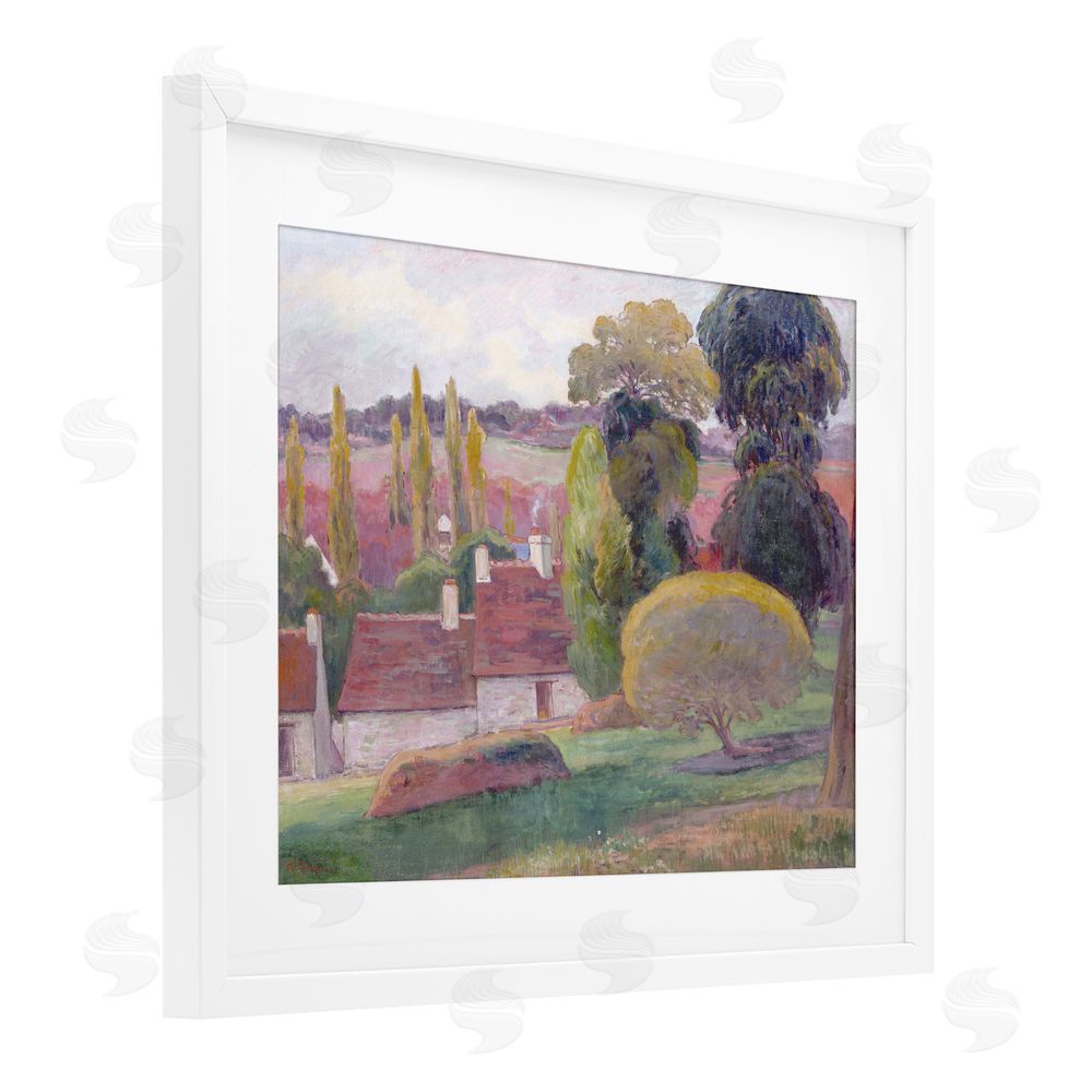 Stellar Design Studio A Farm In Brittany Gauguin White Framed Print Under Glass Wall Art