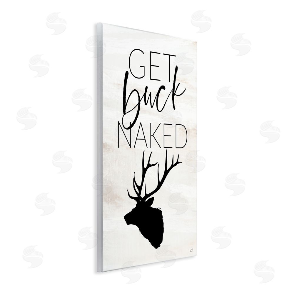 Lux + Me Designs Get Buck Naked Wall Plaque Art Print