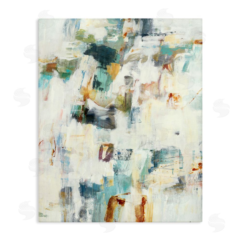 Lisa Ridgers Expressive Chaos Layers Stretched Canvas Wall Art