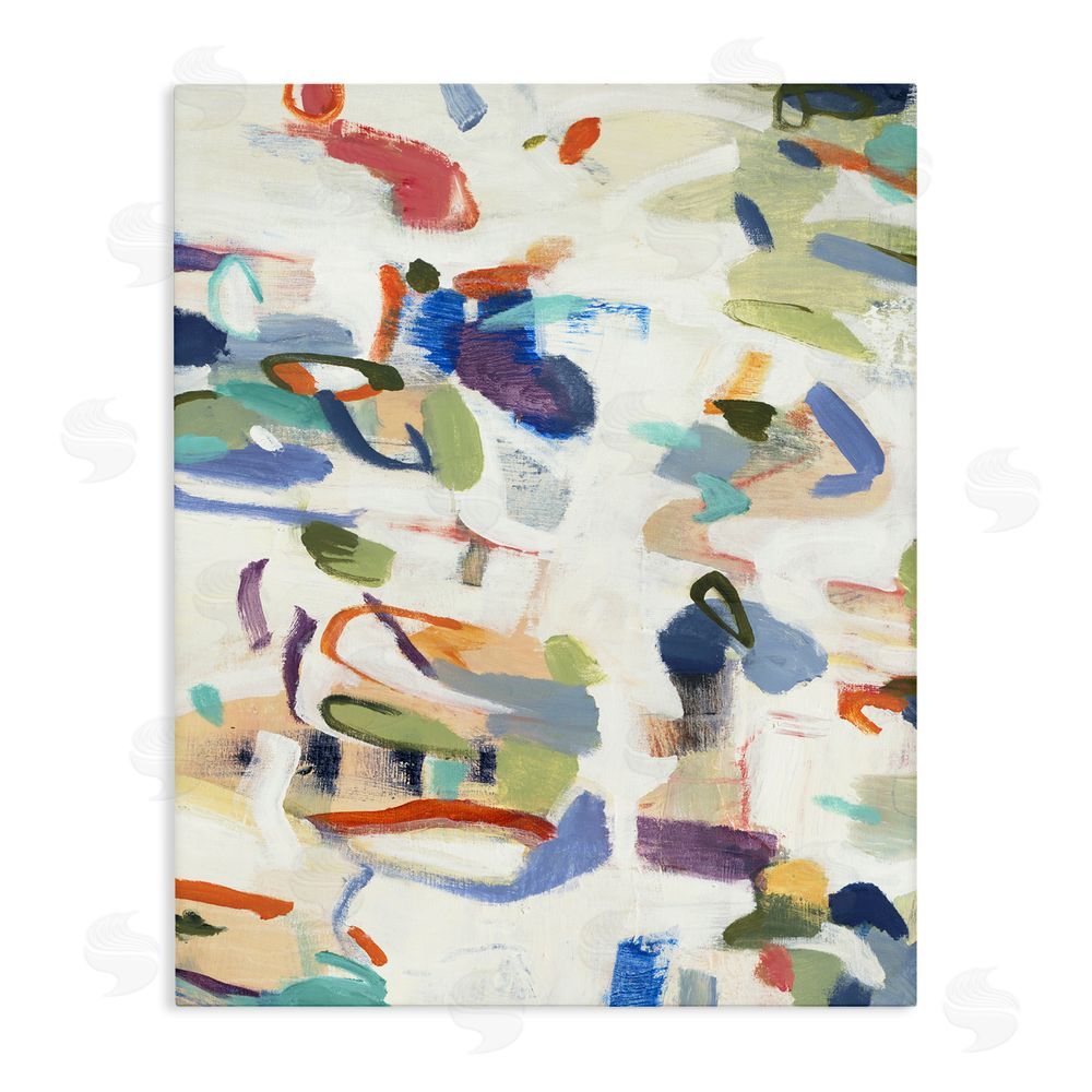 Lisa Ridgers Expressive Composition Brushstrokes Stretched Canvas Wall Art