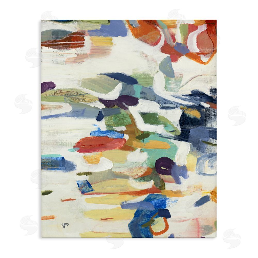Lisa Ridgers Primary Hued Abstraction Stretched Canvas Wall Art Print