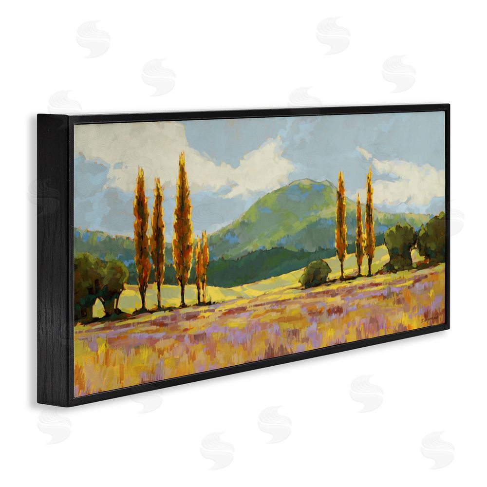 Trevor Copenhaver Countryside with Dabbled Pastels Black Framed Giclee Wall Art Print