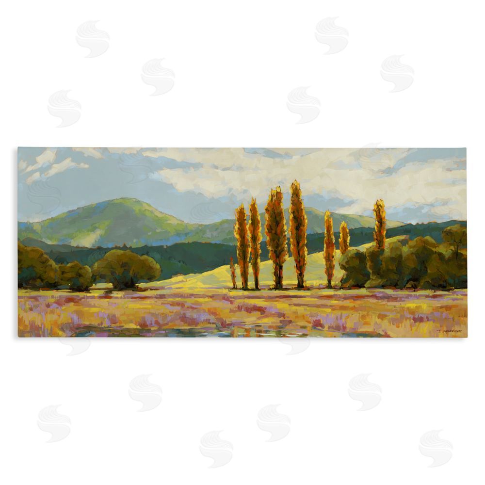 Trevor Copenhaver Vast Subdued Countryside Stretched Canvas Wall Art Print