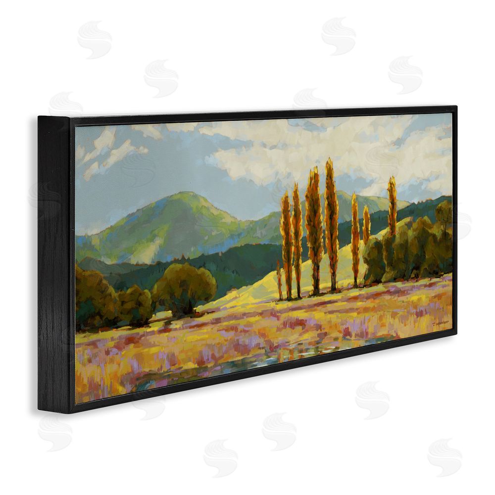 Trevor Copenhaver Vast Subdued Countryside Black Framed Giclee Wall Art Print