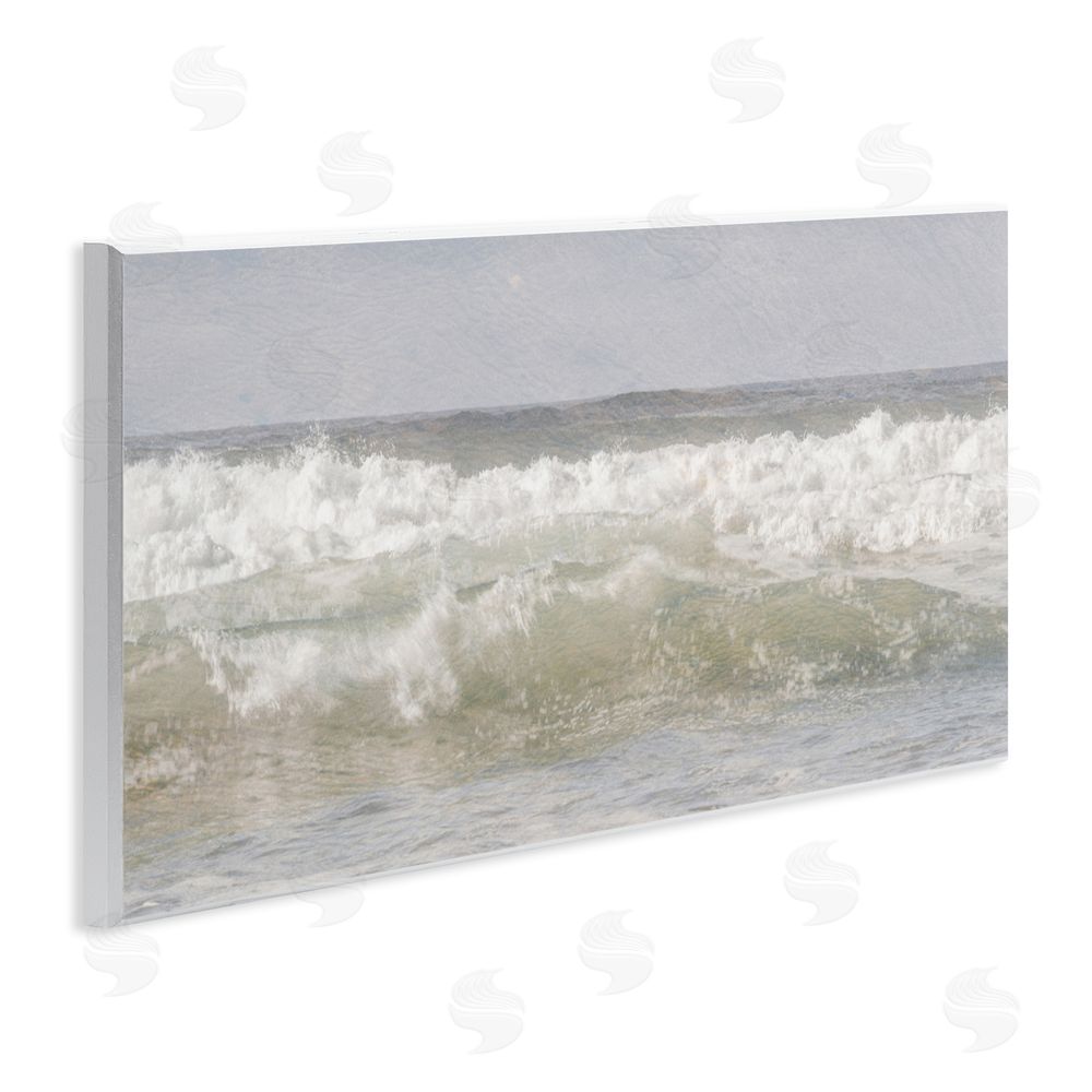 Melissa McClain Panoramic Breaking Waves Wall Plaque Art Print