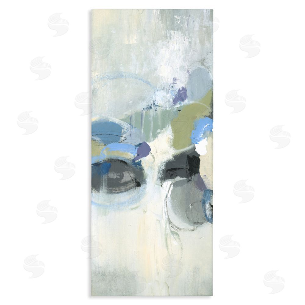 Lisa Ridgers Muted Circular Dapples Stretched Canvas Wall Art Print