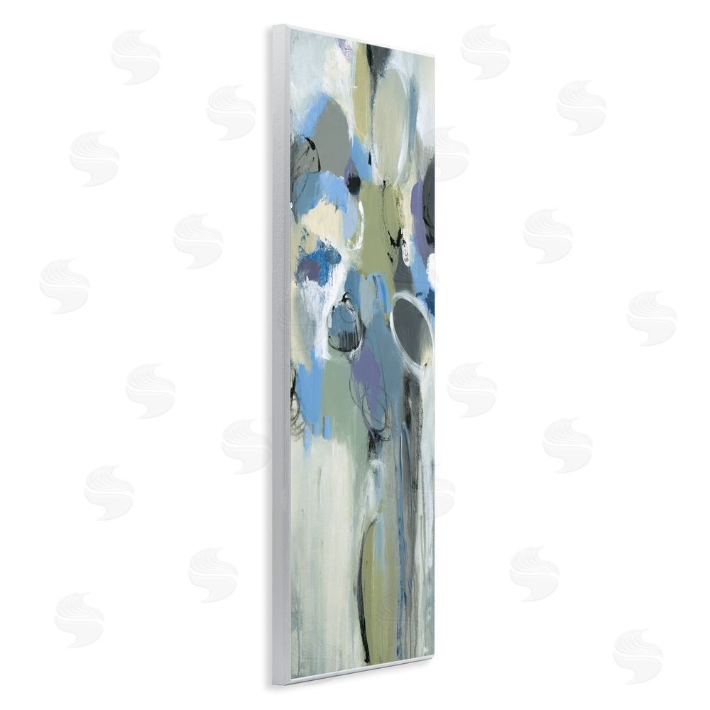 Lisa Ridgers Beige & Blue Abstraction Wall Plaque Art Print