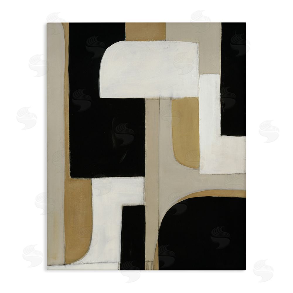 Kippi Leonard Minimalist Geometrics in Neutrals Stretched Canvas Wall Art