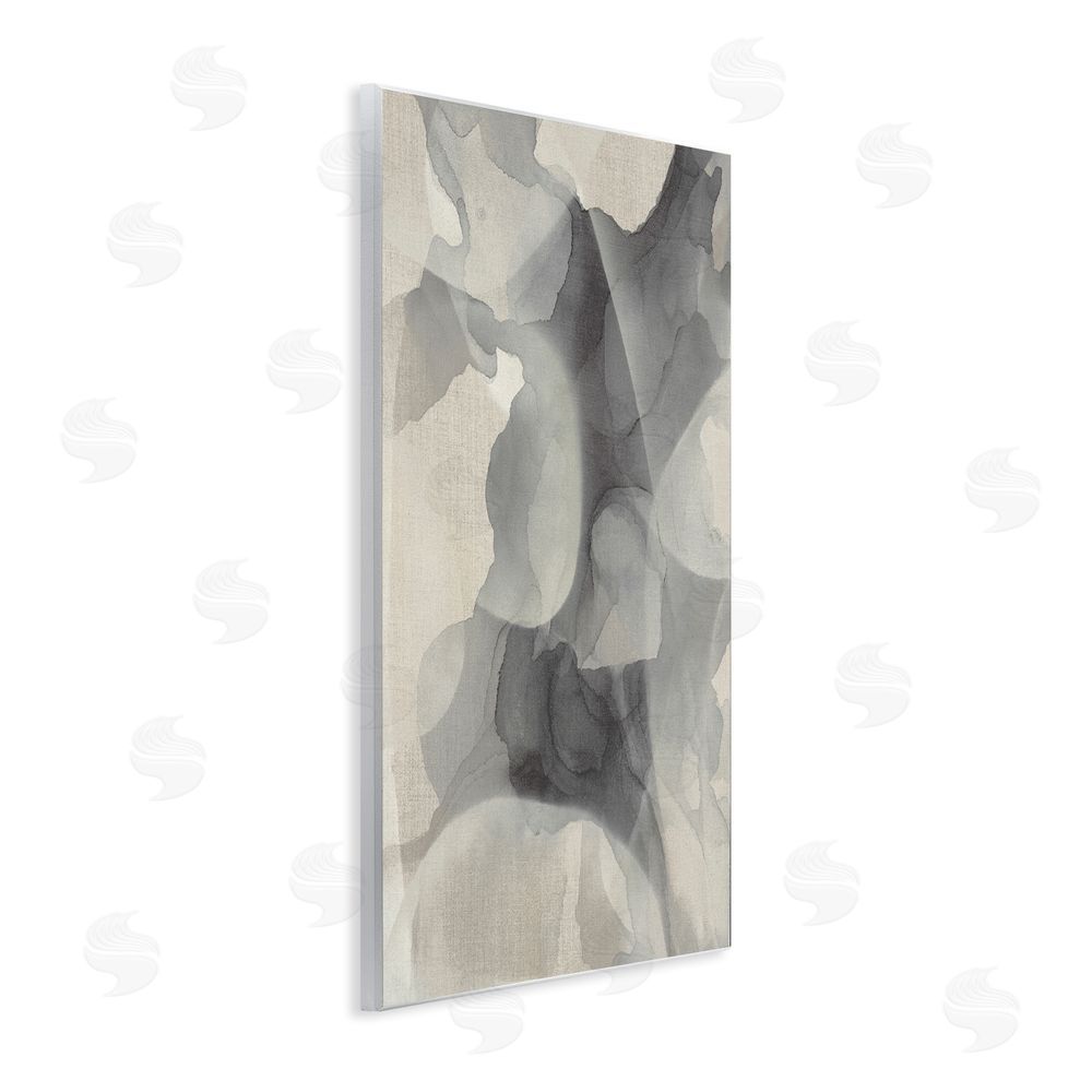 Kippi Leonard Mottled Monochrome Abstract Wooden Wall Plaque Art Print