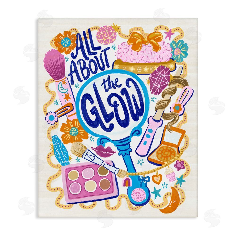 Connie Summers All About The Glow Makeup Canvas Wall Art Print