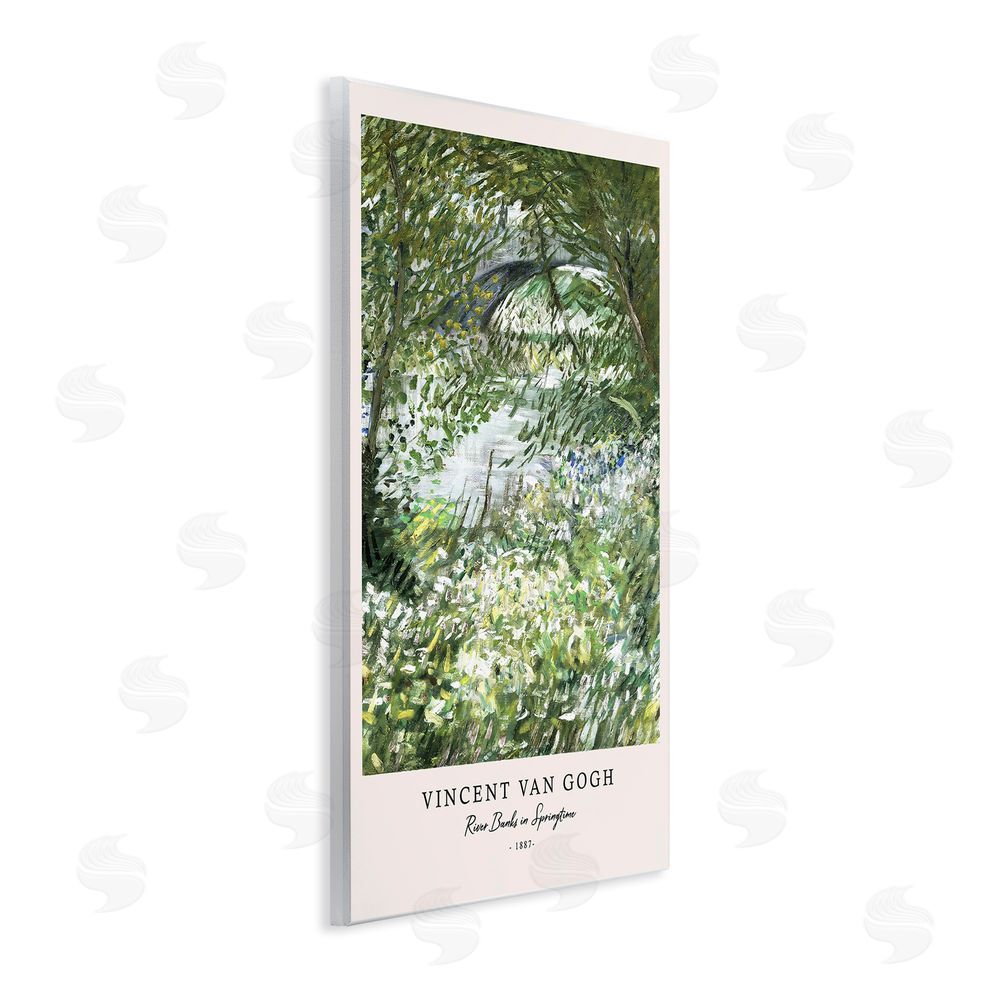 Vintage Hustle Classic River Banks At Springtime Wall Plaque Art Print