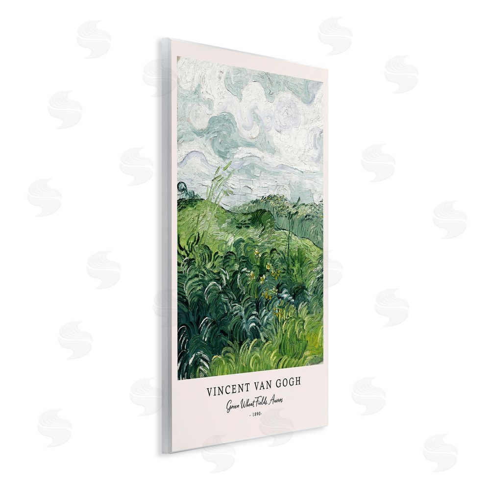 Vintage Hustle Classic Green Wheat Fields Wall Plaque Art Print