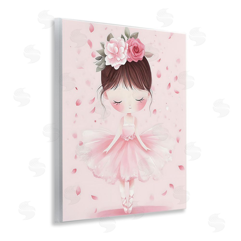 Creative Studio Ballerina With Floral Headdress Wall Plaque Art Print