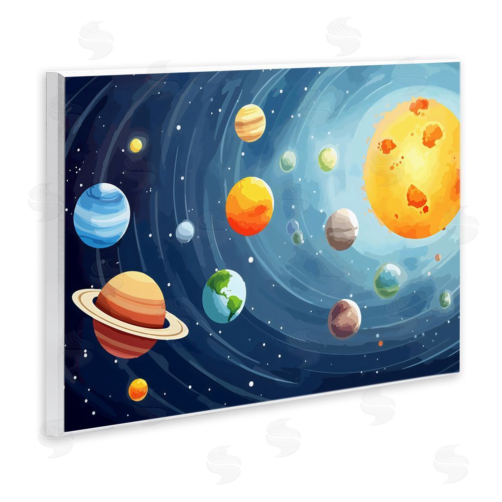 Creative Studio Solar System Planets Orbit Wall Plaque Art Print