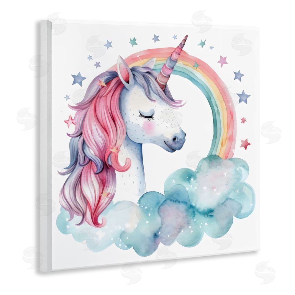 Creative Studio Starry Rainbow Unicorn Wall Plaque Art Print