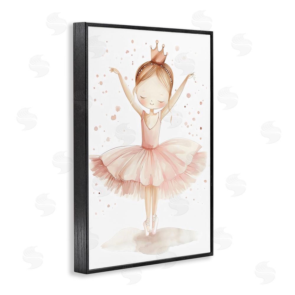 Creative Studio Sweet Pink Tutu Black Framed Giclee Wall Art Print