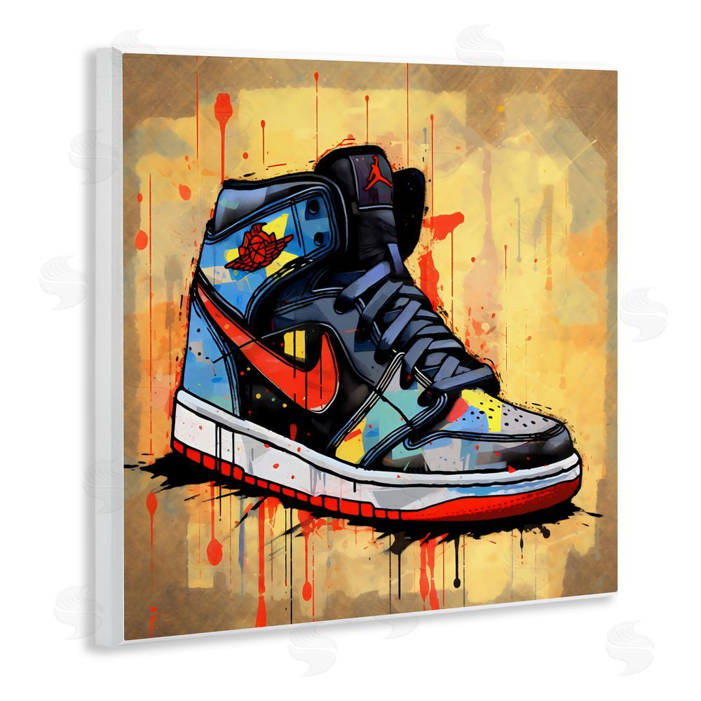 Creative Studio Sporty Sneaker Drips Wall Plaque Art Print