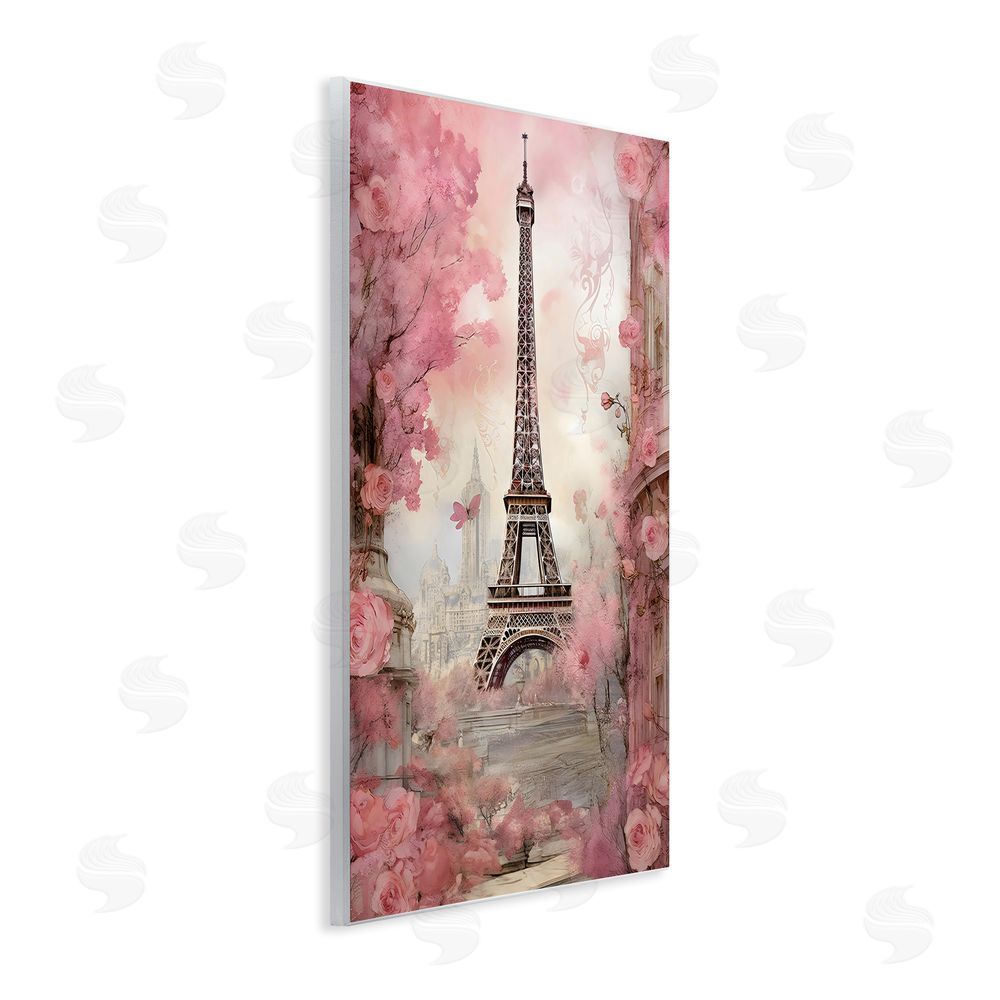Creative Studio Paris City View in Bloom Wall Plaque Art Print