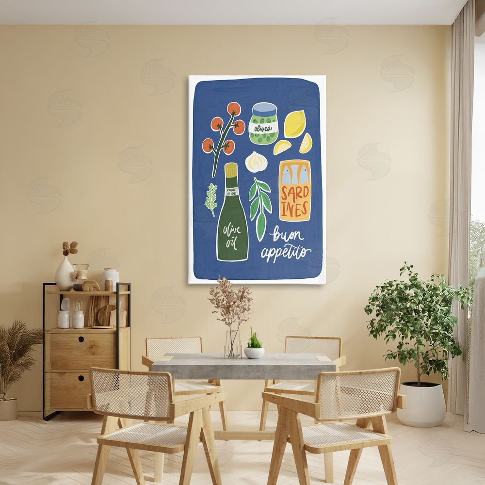 Amanda Houston Italian Kitchen Necessities Stretched Canvas Wall Art in Room