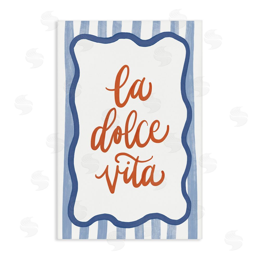Amanda Houston Italian Kitchen Typography Stretched Canvas Wall Art